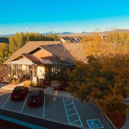 Crowne at Timberline house in the woods