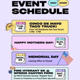 May event schedule